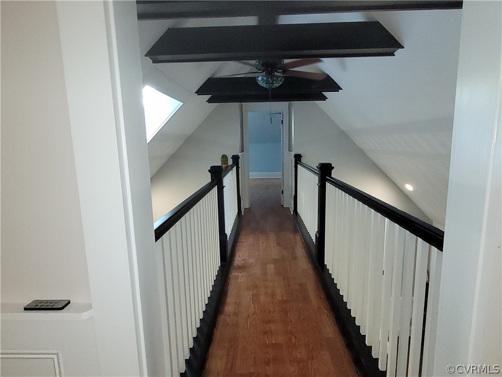 13803 Sunrise Bluff Road Midlothian, VA 23112 - Photo 28 of 42 a view of a hallway with wooden floor and staircase