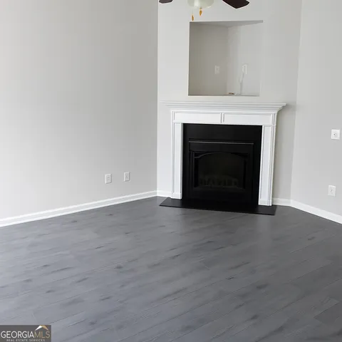 a view of a livingroom with a fireplace