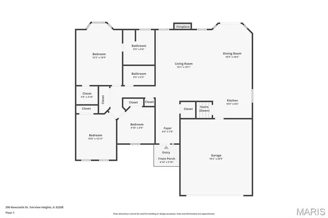 $345,000 | 206 New Castle Drive, Fairview Heights, IL 62208