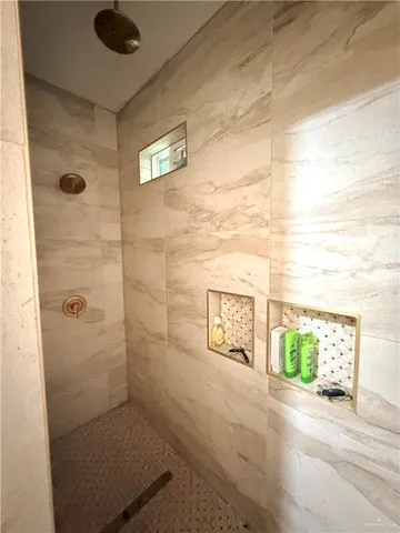 view of a bathroom with a shower