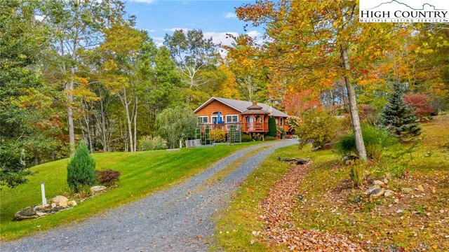 a house view with a garden space