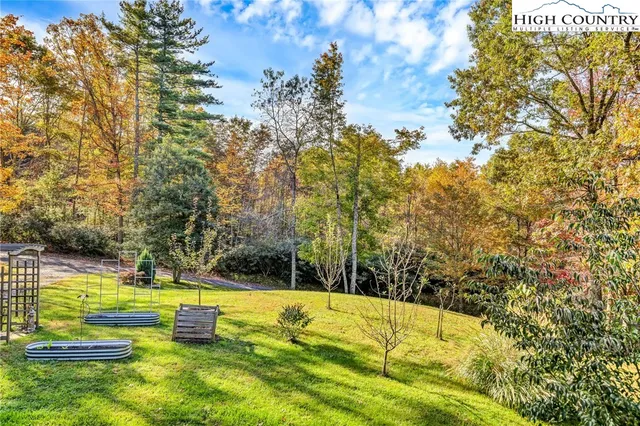 a house view with a garden space