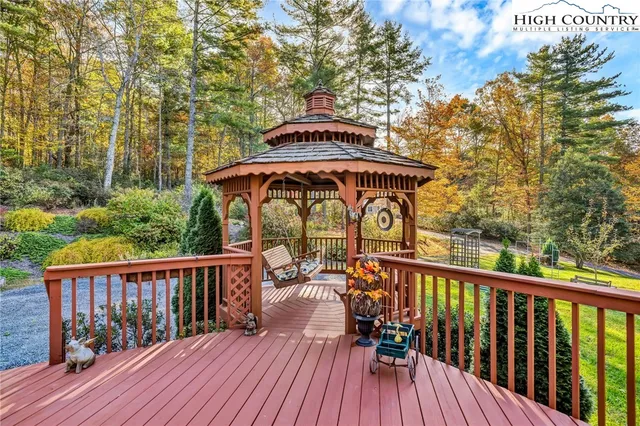 a view of swimming pool with a garden