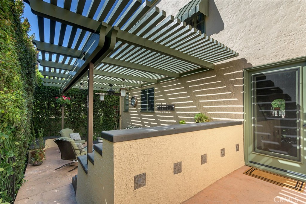 752 Glenview Road Glendale, CA 91202 - Photo 57 of 64 a view of a porch with furniture and yard