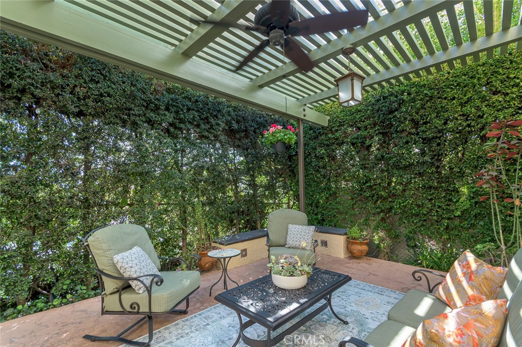 752 Glenview Road Glendale, CA 91202 - Photo 59 of 64 a view of a table and chairs in back yard of the house