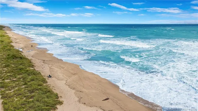 a view of an ocean beach