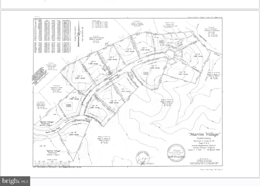 0 Weston Road Louisa, VA 23093 - Photo 2 of 3 Plat of Martin Village Subdivision