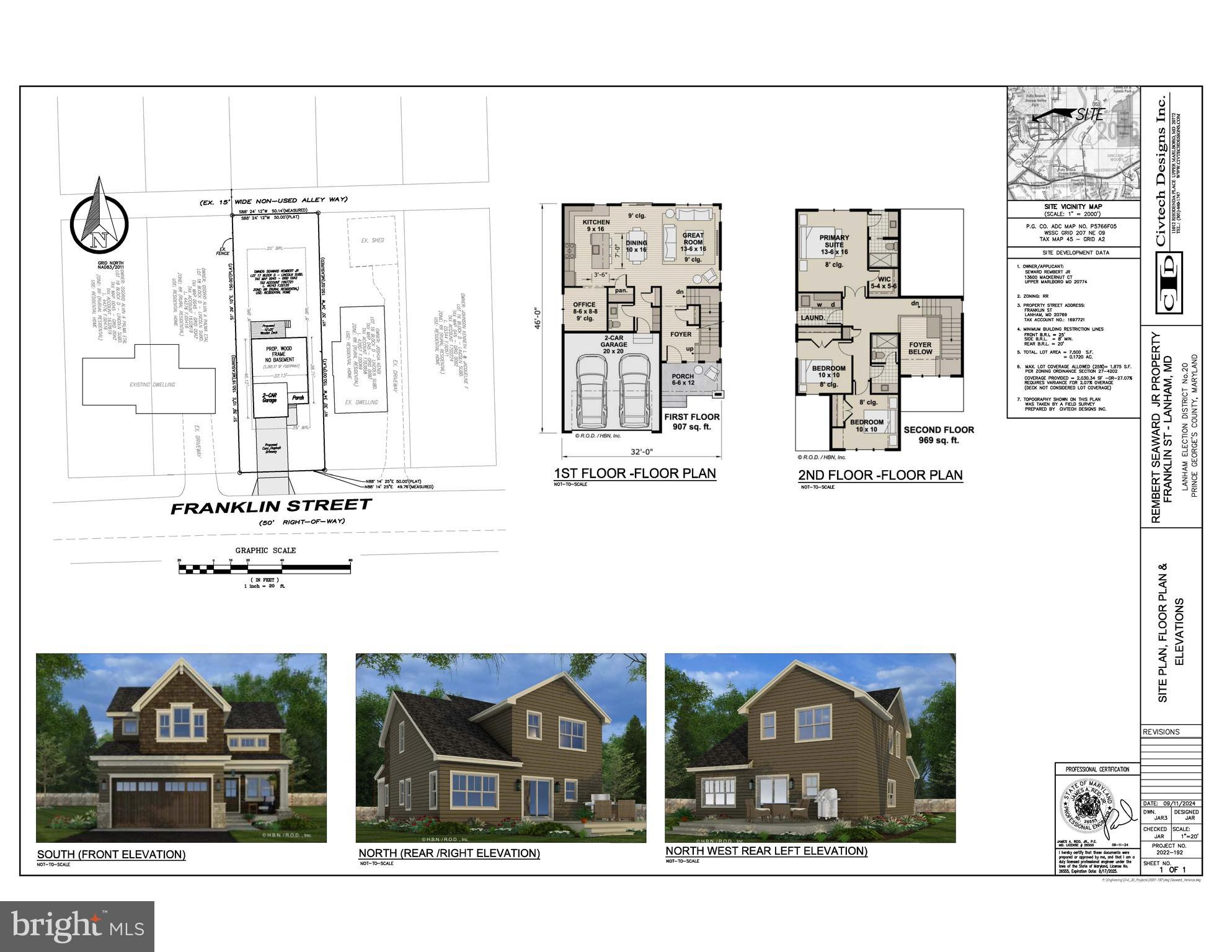 Franklin Street Lanham, MD 20706 - Photo 4 of 4 Site Plan and Proposed Manufactured House