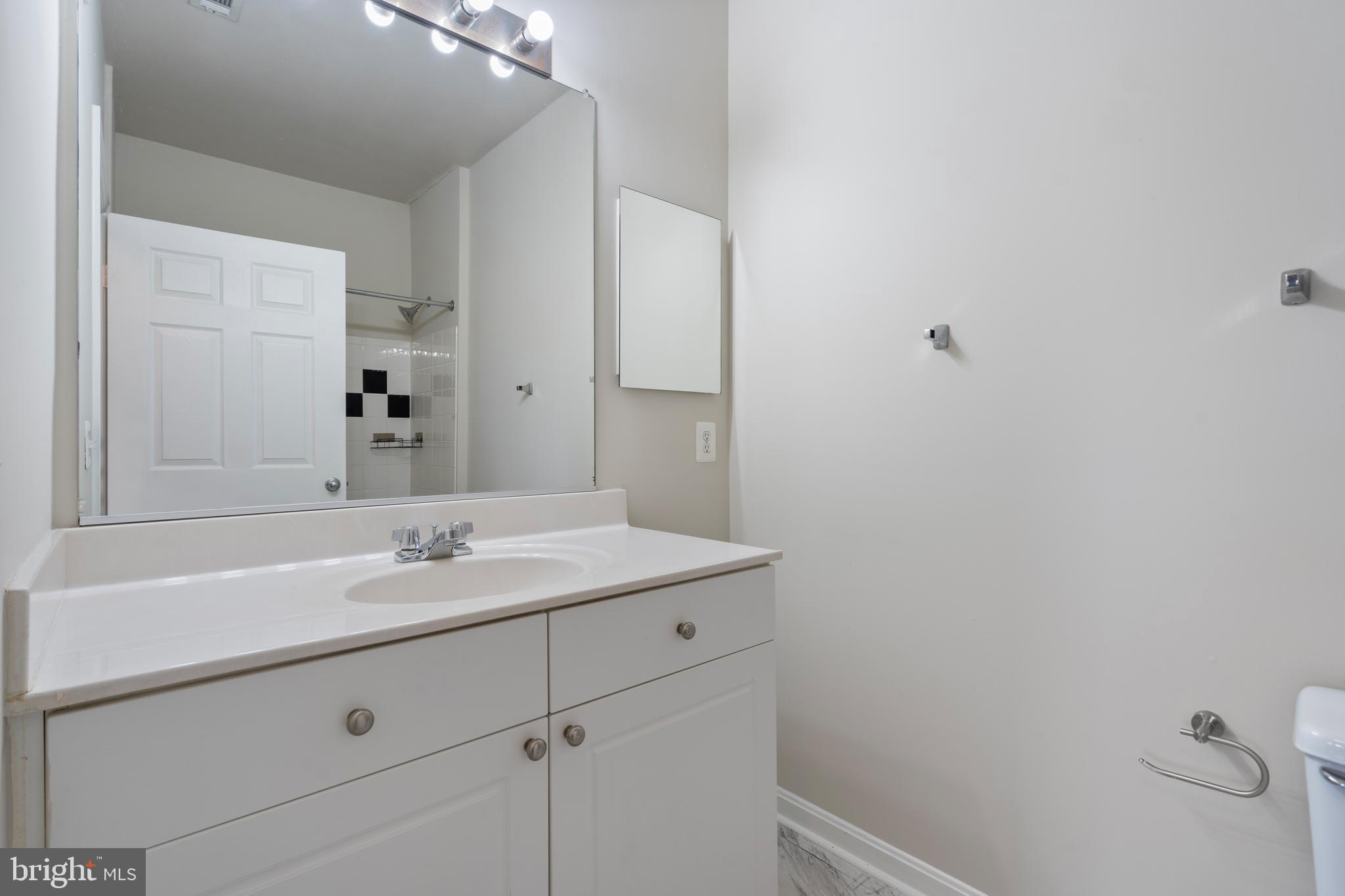 3851 Aristotle Court, Unit 1402 Fairfax, VA 22030 - Photo 18 of 31 a bathroom with a sink and a mirror