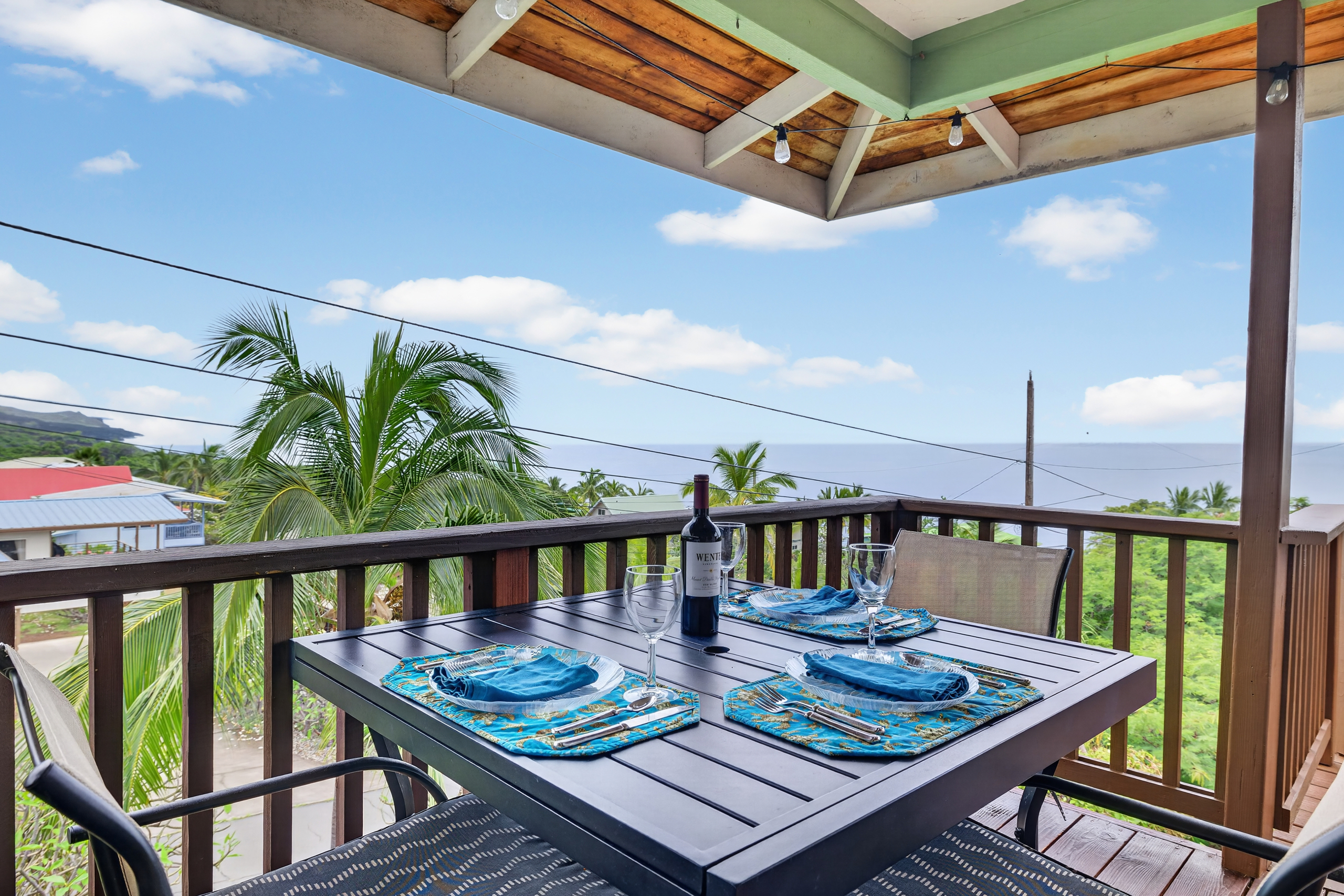 87-299 Kaohe Road Captain Cook, HI 96704 - Photo 23 of 30 a view of a balcony dining area