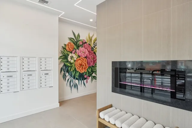 a view of a entryway with furniture