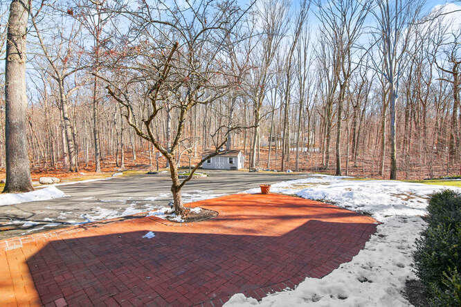 67 Hickok Road New Canaan, CT 06840 - Photo 54 of 56 a view of a yard with large tree