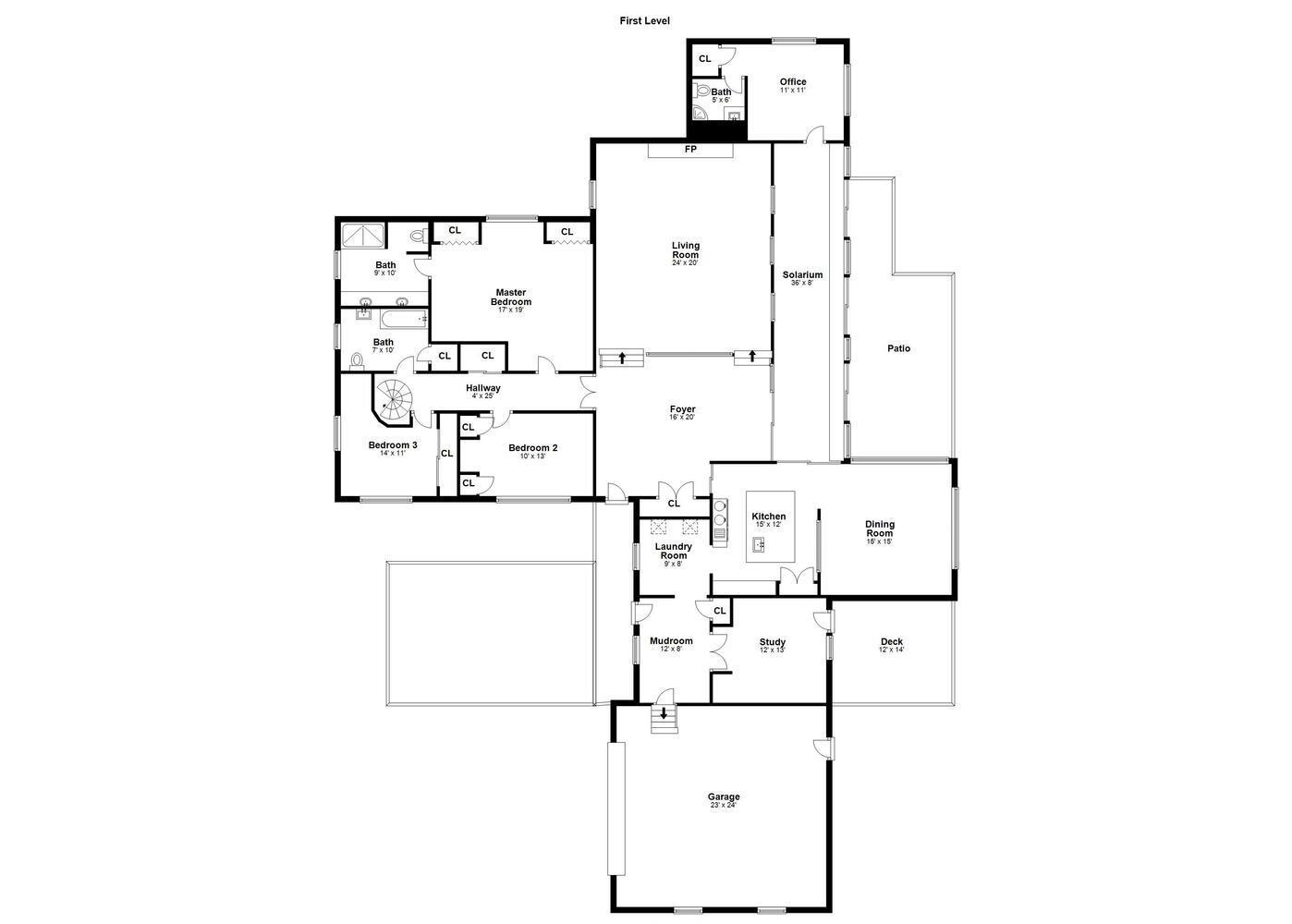 67 Hickok Road New Canaan, CT 06840 - Photo 55 of 56 Main floor plan
