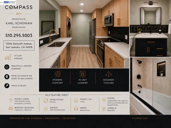 $468,900 | 13556 Bancroft Avenue, Unit 3, San Leandro, CA 94578