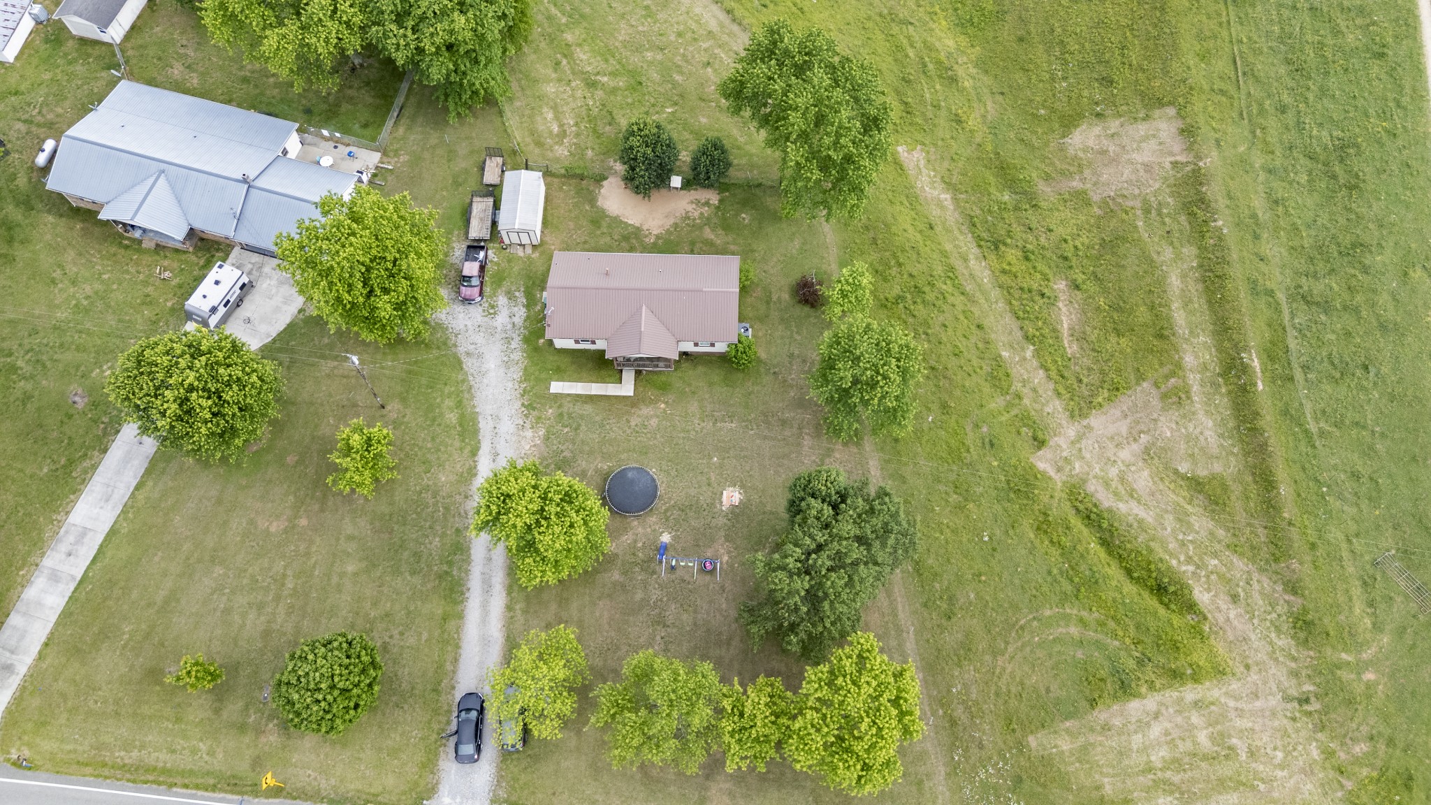 421 Shady Grove Road Flintville, TN 37335 - Photo 26 of 33 an aerial view of a house with swimming pool