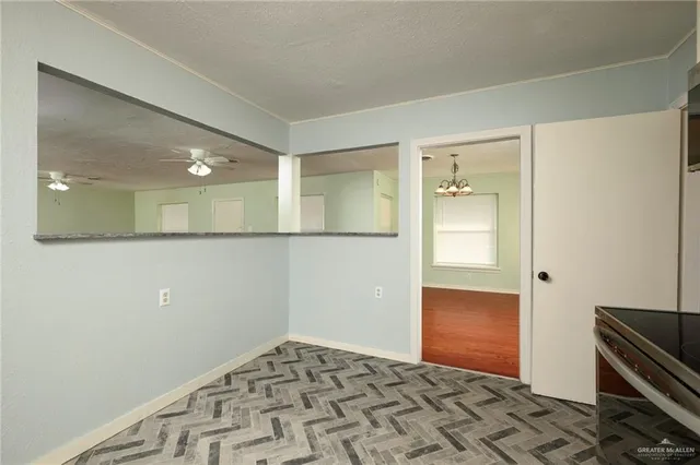 a view of an empty room