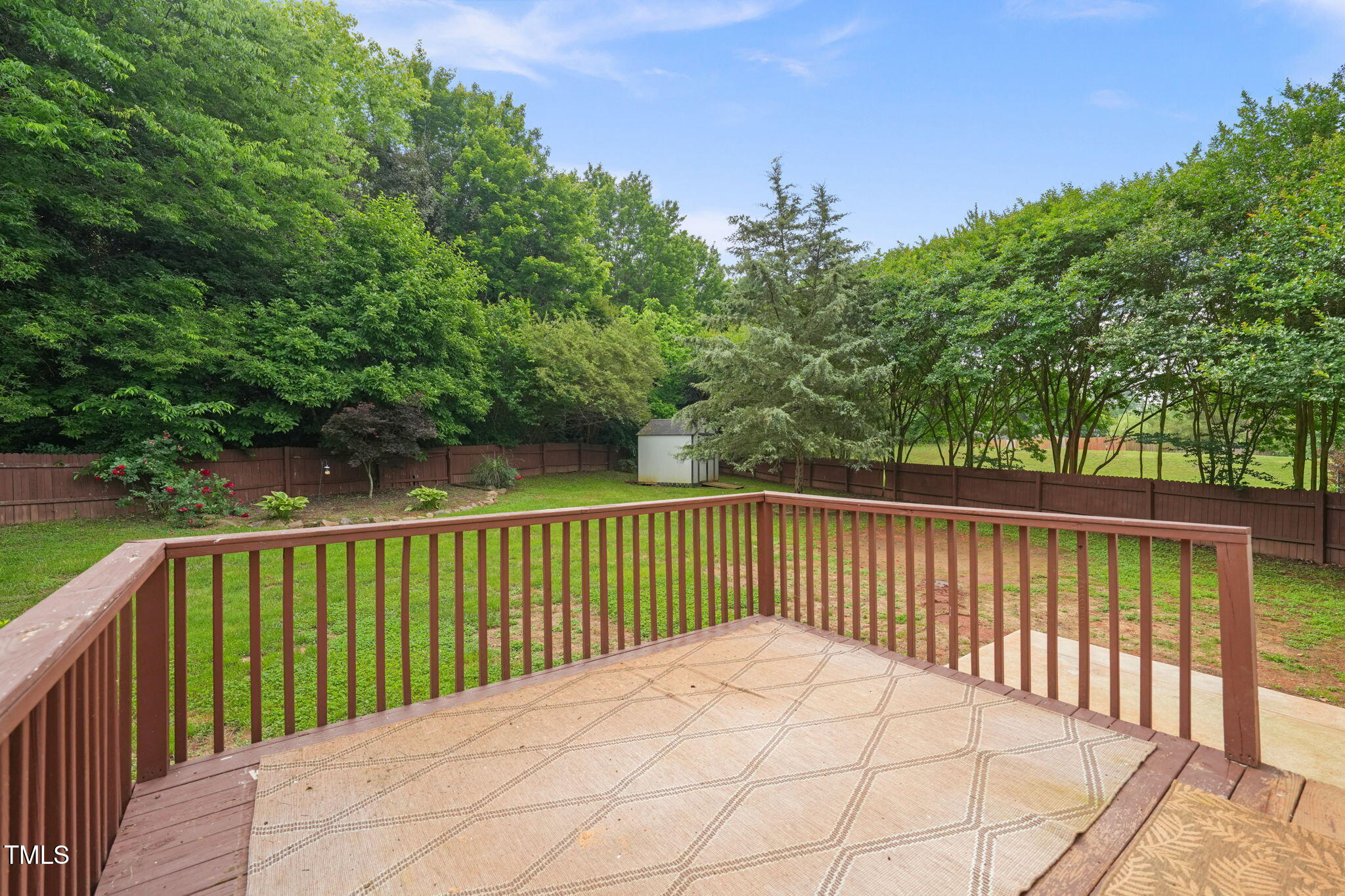 900 Borage Drive Wake Forest, NC 27587 - Photo 34 of 43 a view of balcony with wooden floor and fence