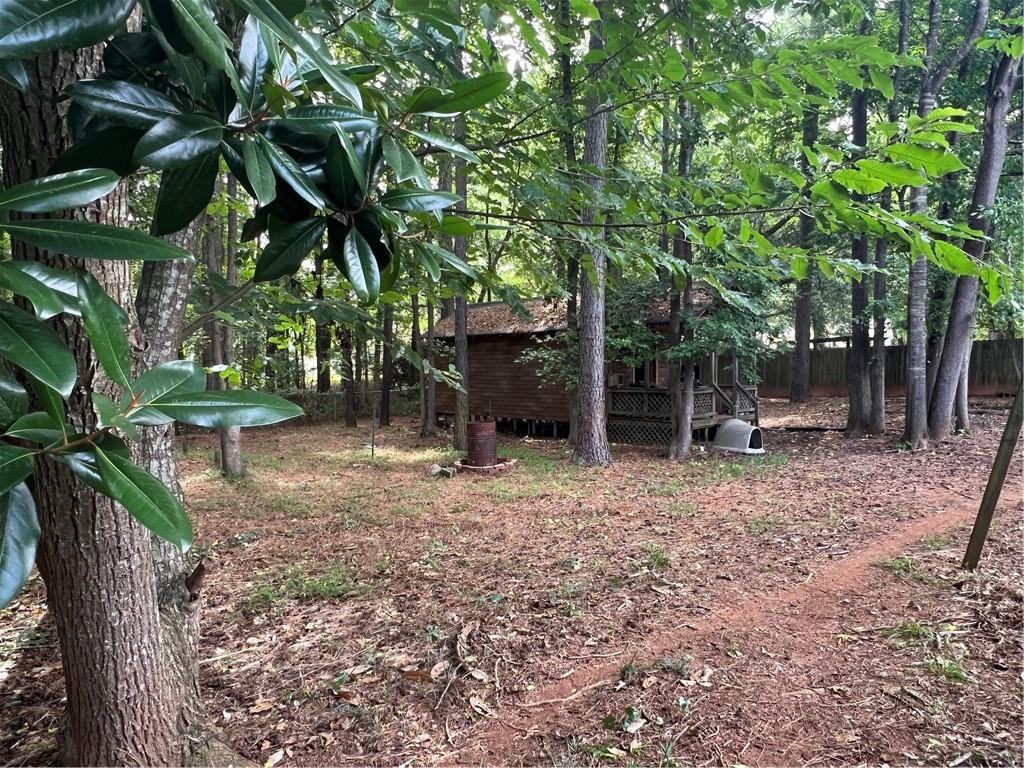 166 Barnetts Bridge Road Jackson, GA 30233 - Photo 27 of 29 a backyard of a house with lots of green space