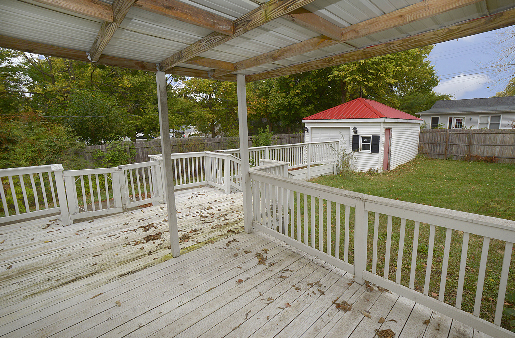 614 2nd Avenue Ottawa, IL 61350 - Photo 11 of 11 a view of a wooden deck with a patio