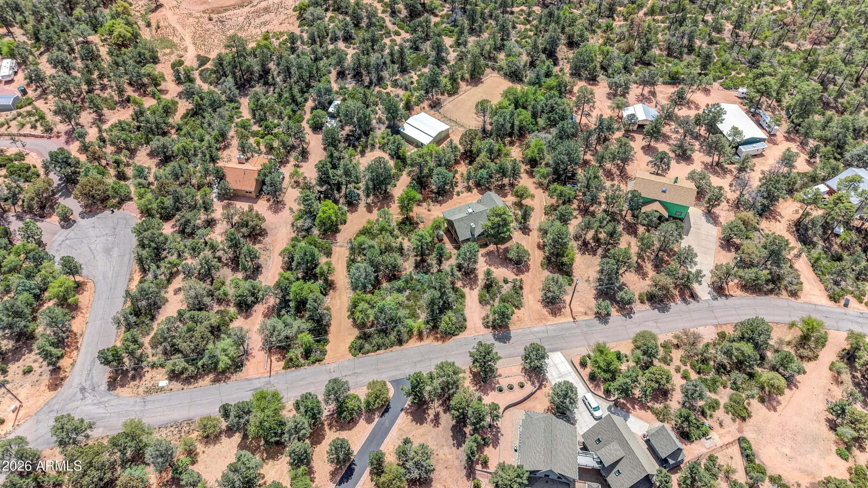 1405 East Graham Rnch Trail Payson, AZ 85541 - Photo 42 of 46 an aerial view of a house with a yard