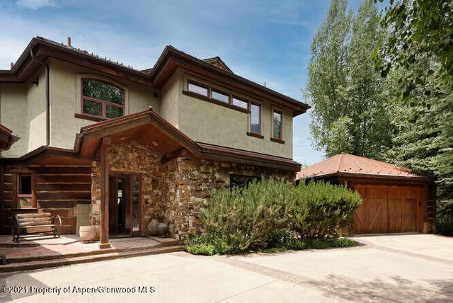 a front view of a house