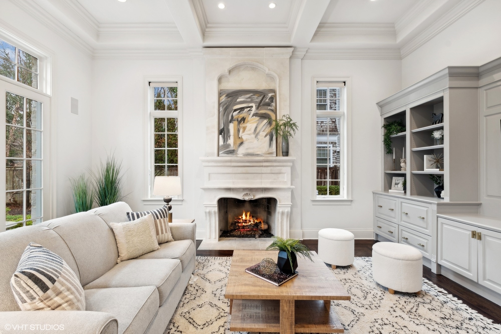 1016 Westmoor Road Winnetka, IL 60093 - Photo 18 of 48 a living room with furniture fireplace and wooden floor