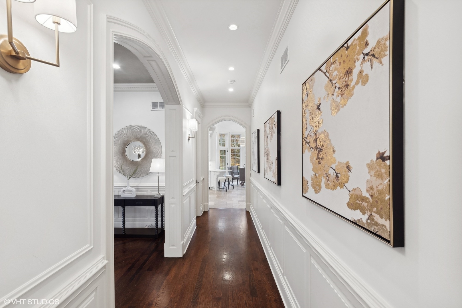1016 Westmoor Road Winnetka, IL 60093 - Photo 21 of 48 a view of a hallway with wooden floor and furniture