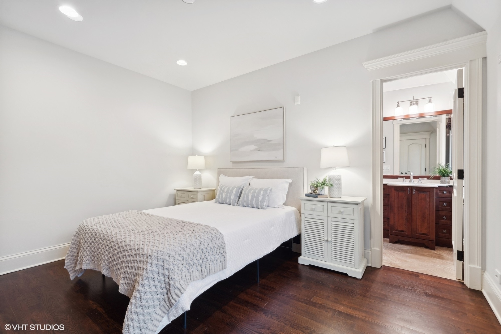 1016 Westmoor Road Winnetka, IL 60093 - Photo 31 of 48 a bedroom with a bed and a view of kitchen