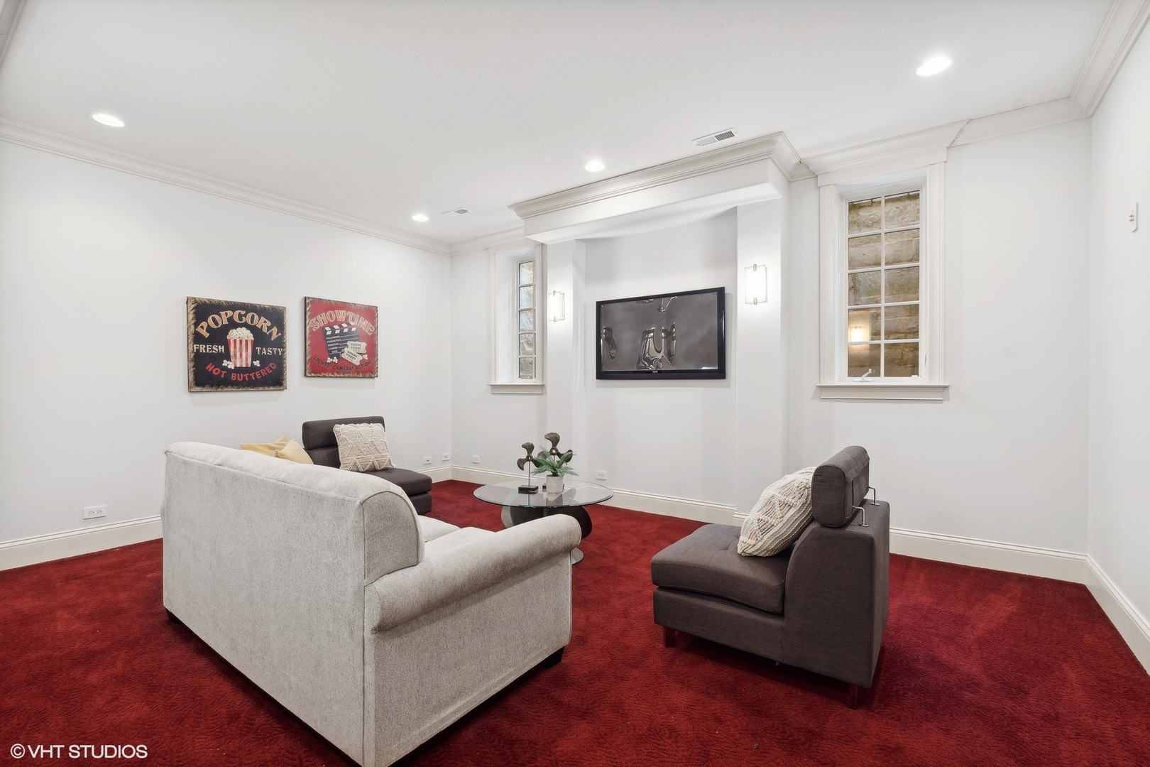 1016 Westmoor Road Winnetka, IL 60093 - Photo 38 of 48 a living room with furniture and a flat screen tv