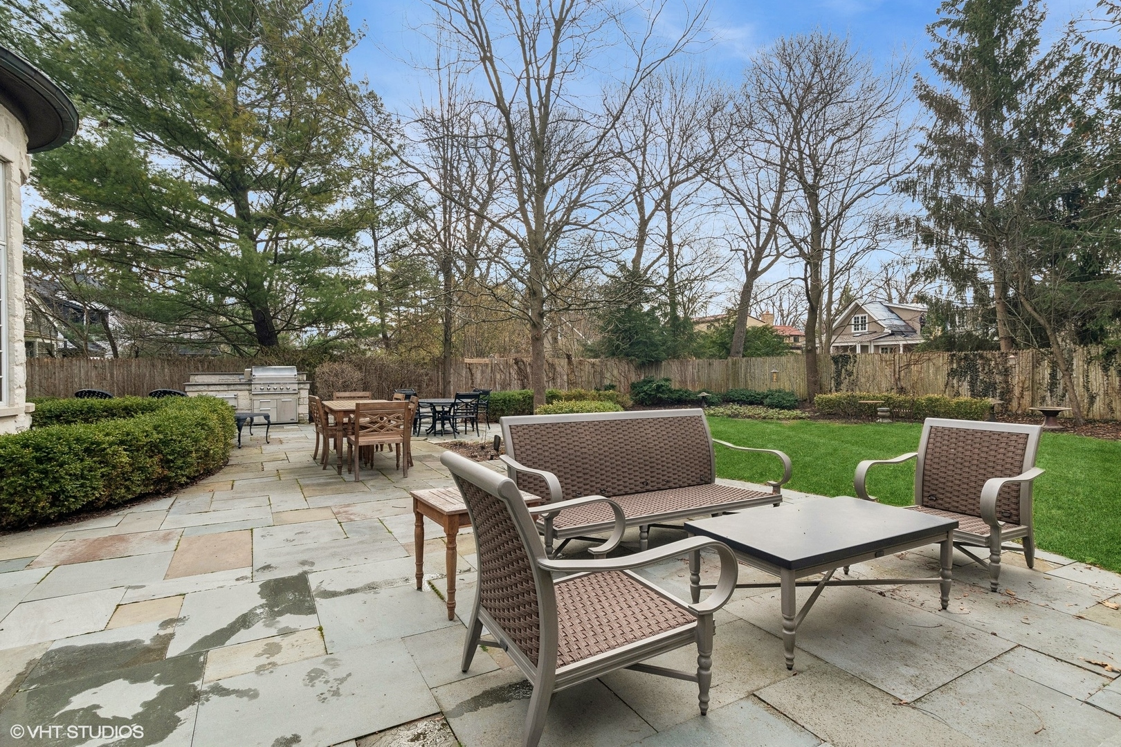 1016 Westmoor Road Winnetka, IL 60093 - Photo 44 of 48 a view of a patio with a table and chairs