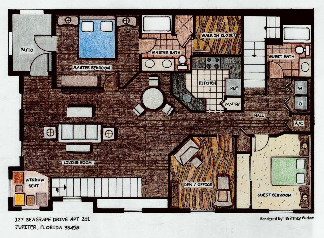 127 Seagrape Drive, Unit 201 Jupiter, FL 33458 - Photo 17 of 17 a picture of a brick building with many windows