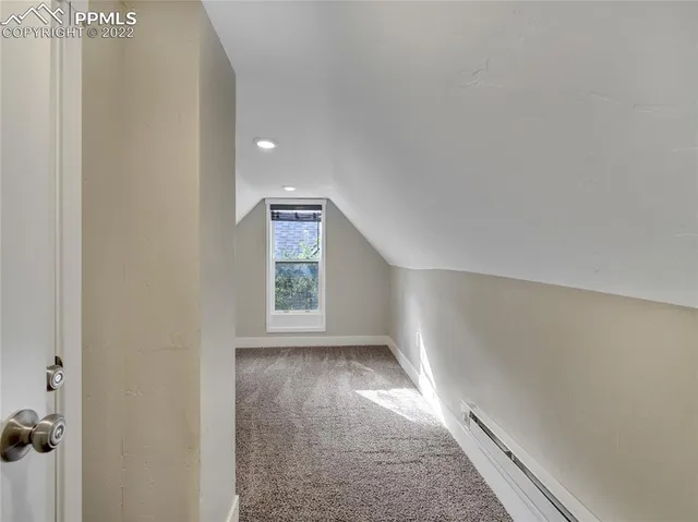 a view of hallway with stairs