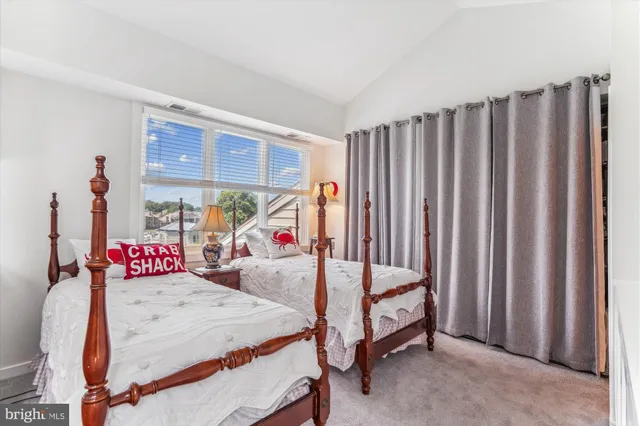 a view of a park with swings