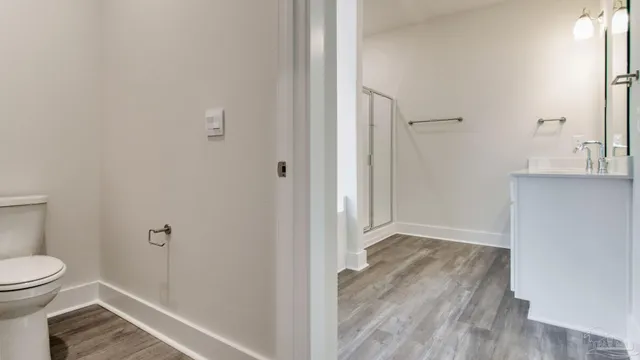 a bathroom with a sink and a toilet