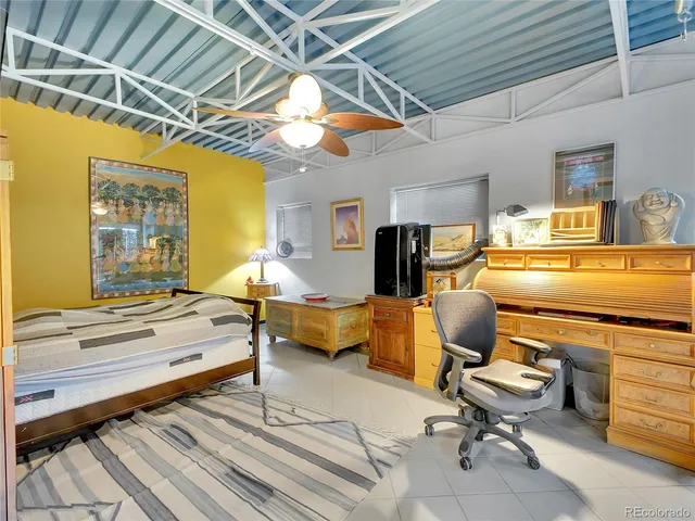 a outdoor space with lots of tables and chairs