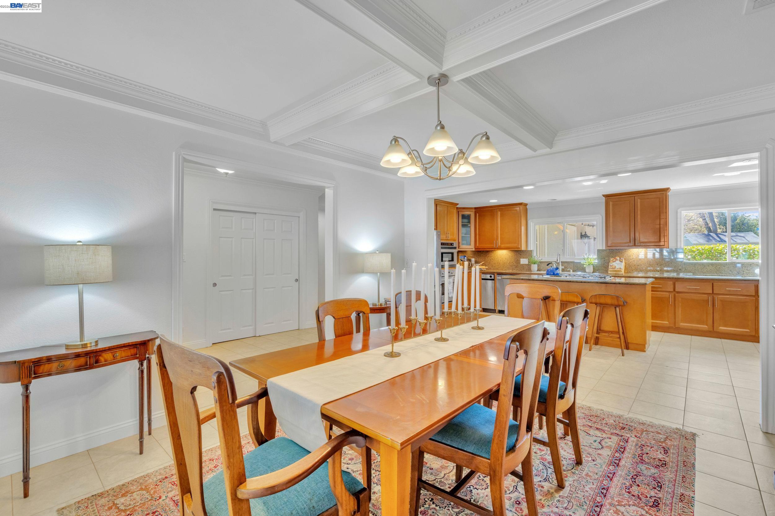 2070 Raven Road Pleasanton, CA 94566 - Photo 8 of 34 a view of a dining room with furniture and chandelier