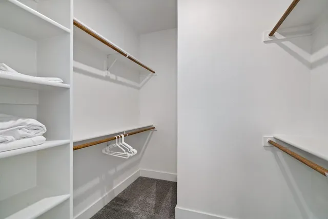 a close view of closet