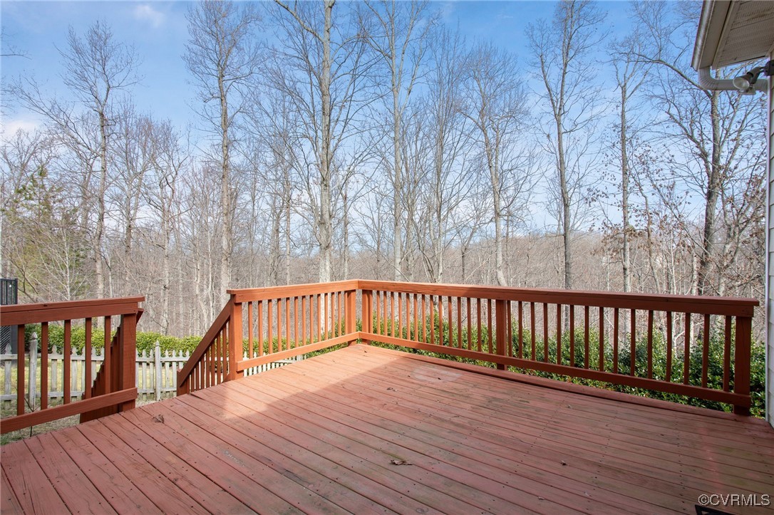 3025 Markfield Drive Midlothian, VA 23113 - Photo 38 of 41 a view of deck with a large trees and wooden floor