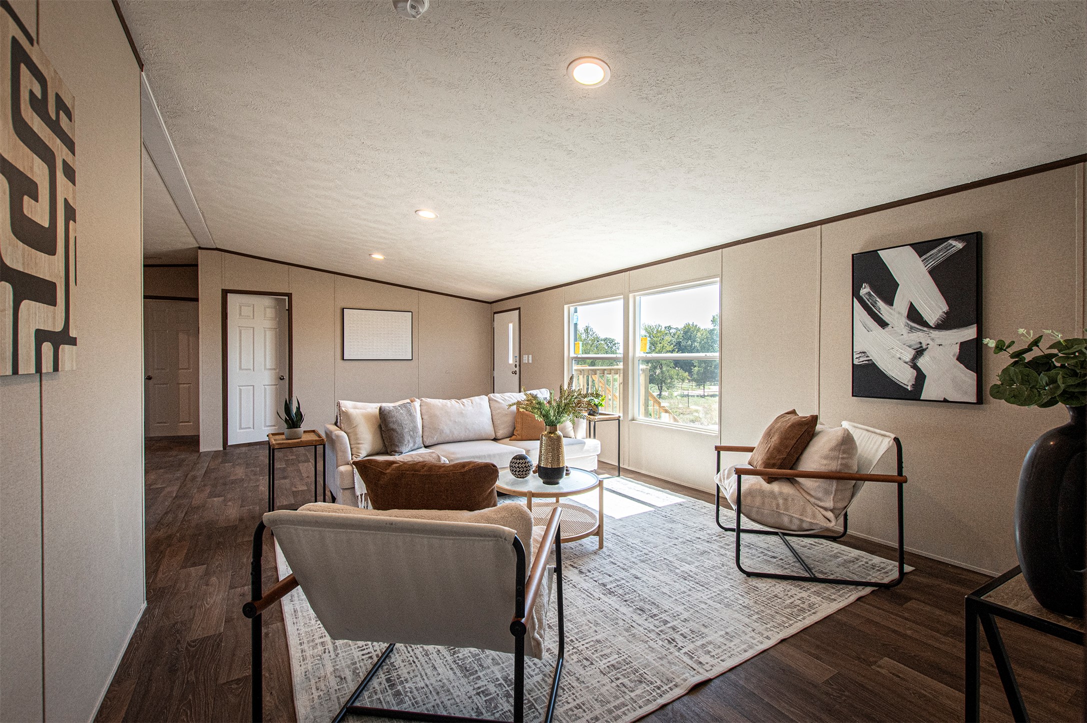 135 Spanish Oak Road Dale, TX 78616 - Photo 3 of 30 a living room with furniture and wooden floor