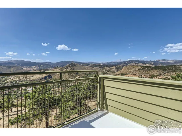 a view of city and mountain