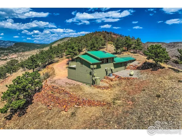 a view of an outdoor space and mountain