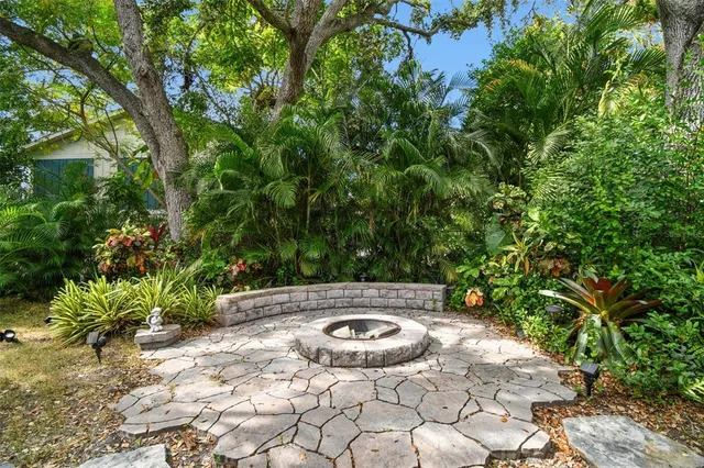 a view of swimming pool with a yard