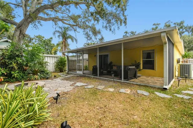 a view of a house with a patio