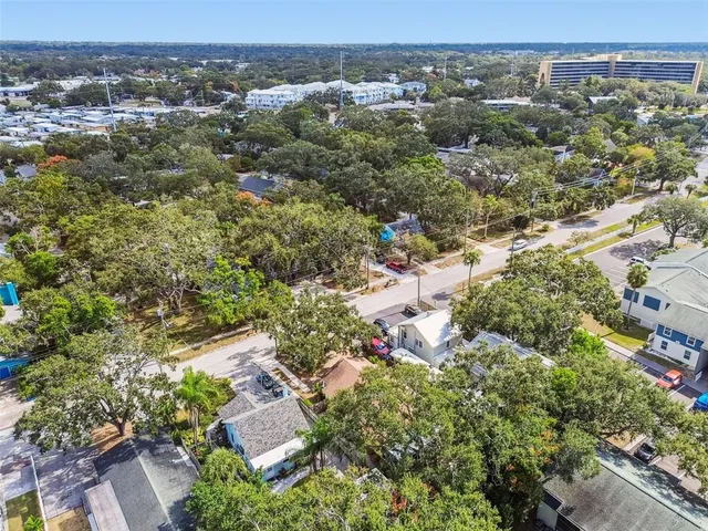 an aerial view of multiple house
