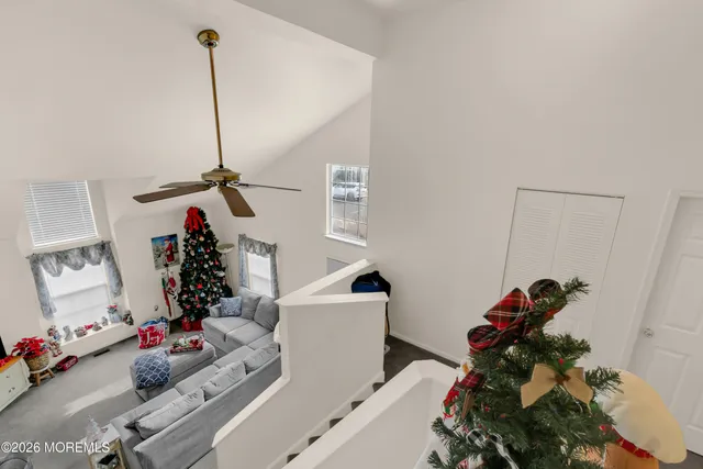 a room with furniture and a window