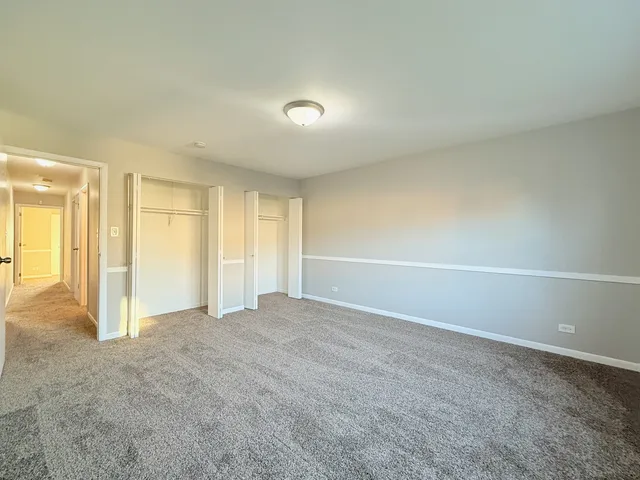 an empty room with an entryway