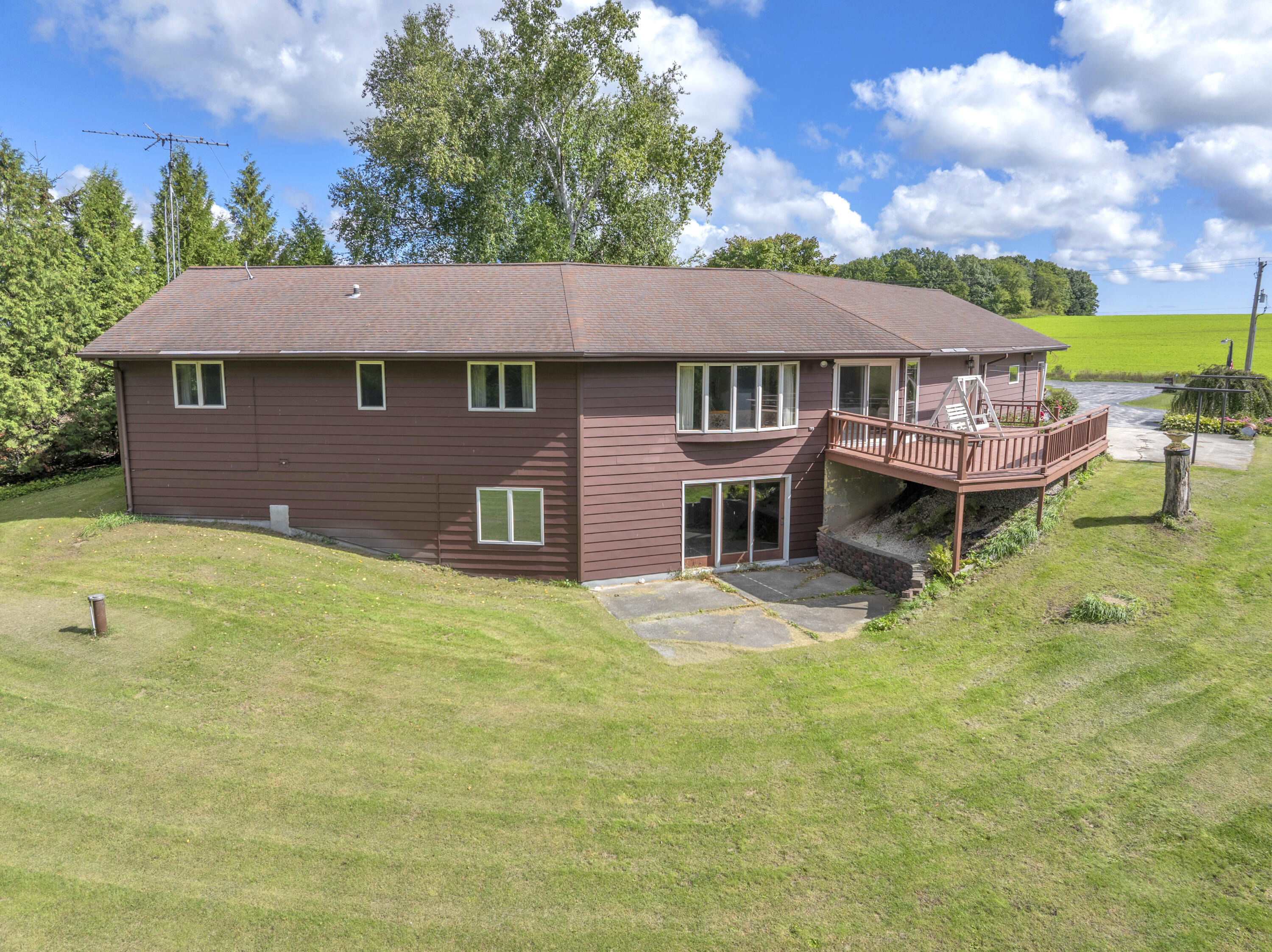 15522 Mineral Springs Road Meeme, WI 53015 - Photo 32 of 36 Aerial rear