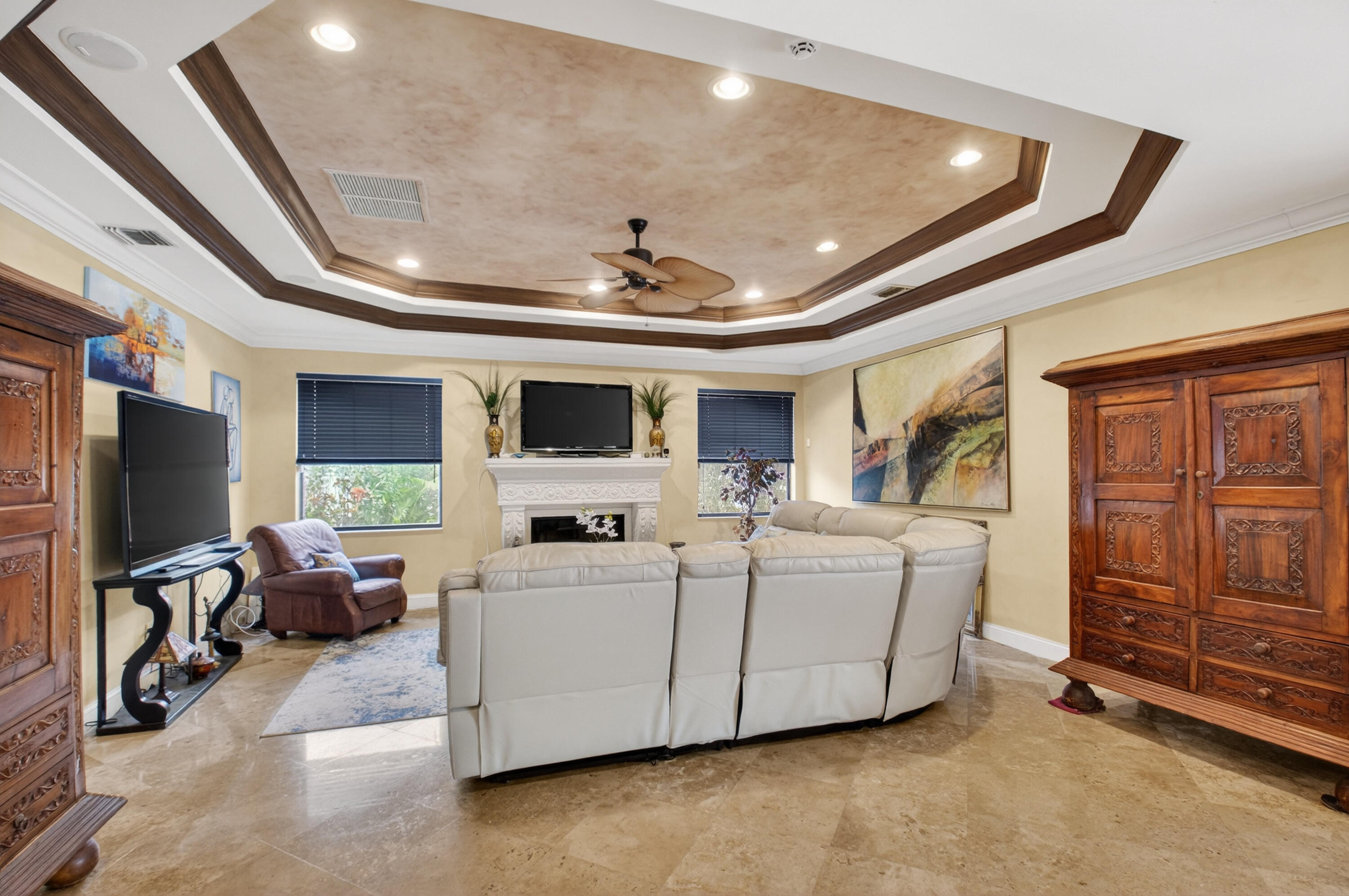 1940 Southwest 7th Place Boca Raton, FL 33486 - Photo 4 of 49 a living room with furniture and a flat screen tv