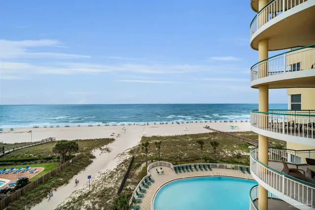 a view of a city with ocean view