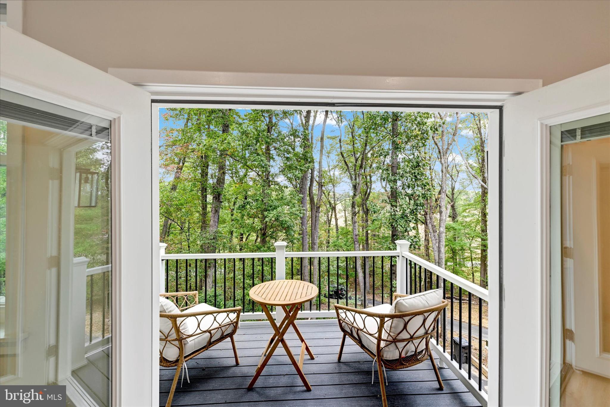 5437 Glen Arm Road Glen Arm, MD 21057 - Photo 32 of 45 a view of a chair in wooden deck